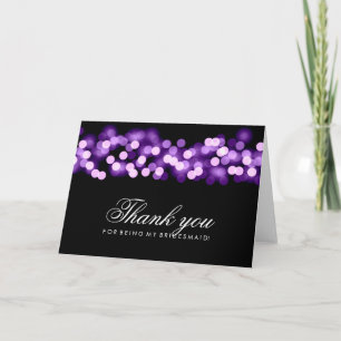 Violet Hollywood Glam Merci Bridesmaid