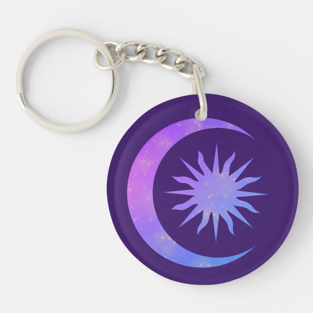 Violet Indigo Purple Moon & Sun Zen (Devant)