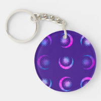 Violet Indigo Purple Moon & Sun Zen