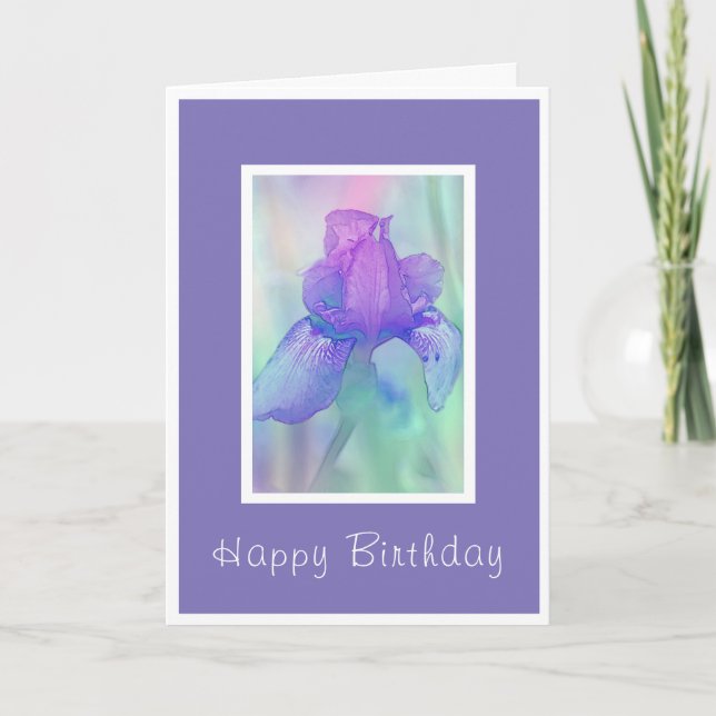 Violet Iris Card (Front)