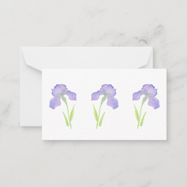 Violet Iris Note Card (Front)