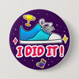 Violet Je L'Ai Fait Badge 3"