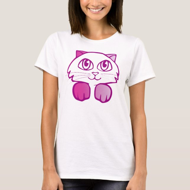 Violet kitten T-Shirt (Front)