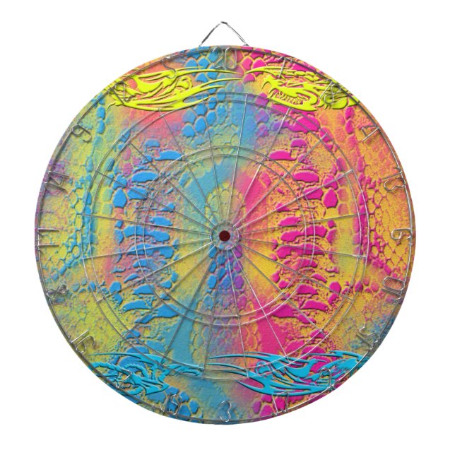 VIOLET LACE -  Digital - Fractal Art - Dartboard (Front)