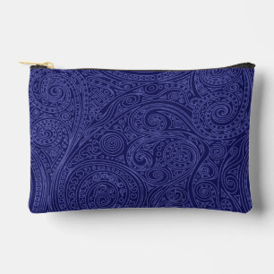 Violet & Lavender Spiral Pattern Accessory Pouch