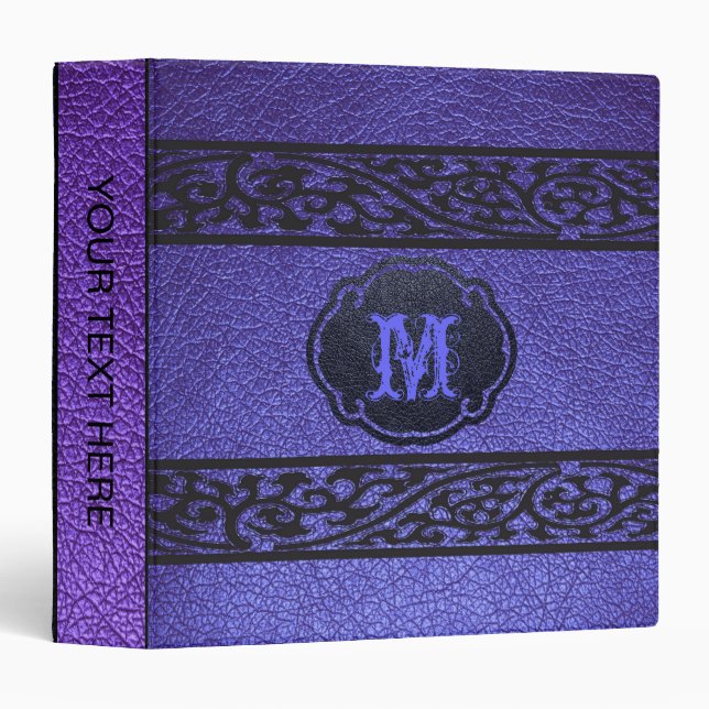 Violet Leather Binder (Front/Spine)