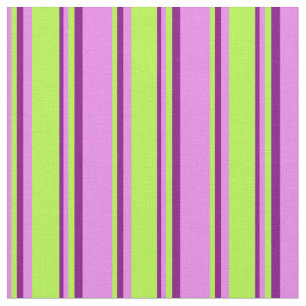 Violet, Light Green, and Purple Pattern Fabric