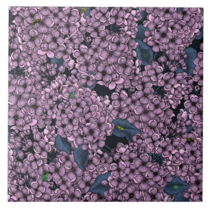 Violet Lilac garden Tile