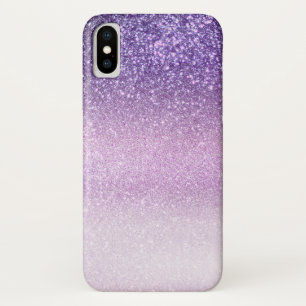 Violet Lilac Pastel Purple Triple Glitter Ombre Case-Mate iPhone Case
