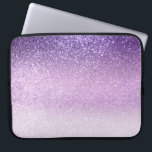 Violet Lilac Pastel Purple Triple Glitter Ombre Laptop Sleeve<br><div class="desc">This girly and chic design is perfect for the girly girl. It depicts faux printed sparkly triple sparkly glitter ombre gradient of violet purple, lilac purple, and pastel purple. It's pretty, modern, trendy, and unique. ***IMPORTANT DESIGN NOTE: For any custom design request such as matching product requests, color changes, placement...</div>