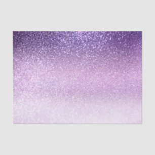 Violet Lilac Pastel Purple Triple Glitter Ombre Tissue Paper