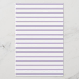Violet Lined Paper Stripes for Notes Stationery