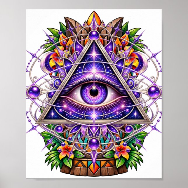 Violet Lunar Eye Poster (Front)