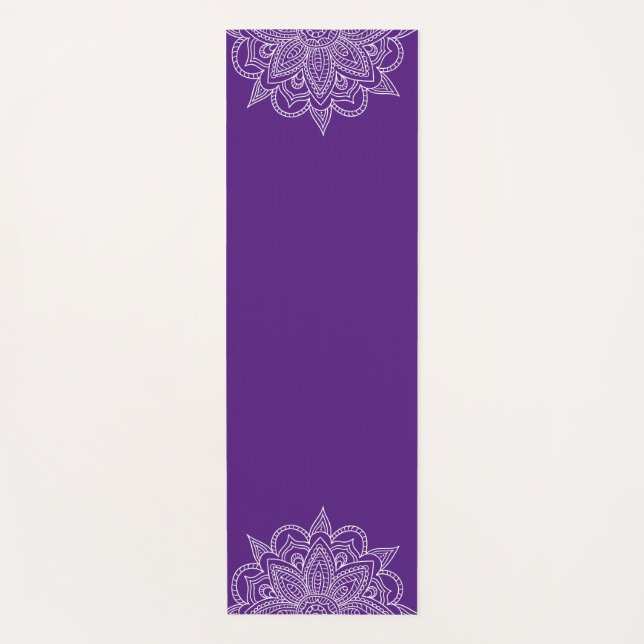 Violet Mandala Yoga Mat (Front)