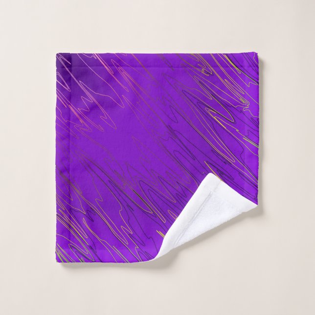 Violet marbré (Gant de toilette)