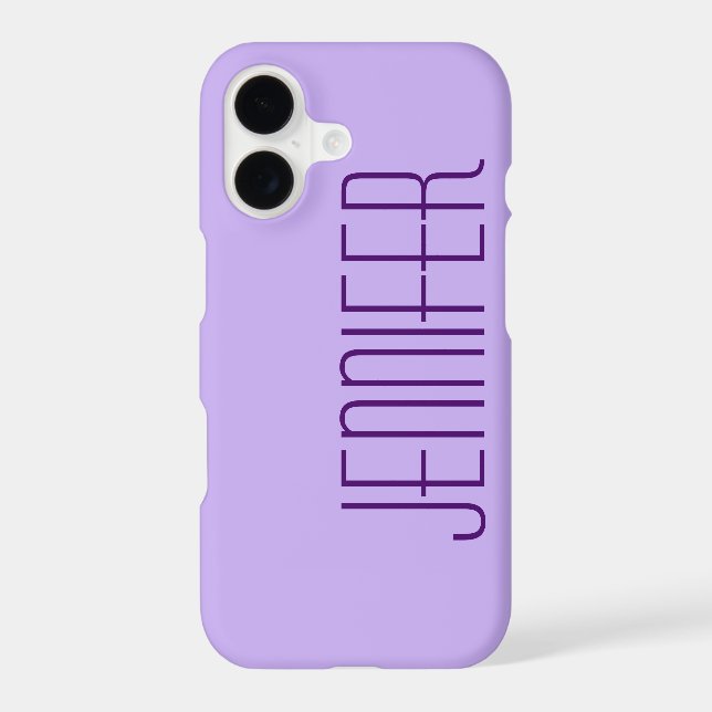 Violet, Minimaliste, Nom Géant (Verso)