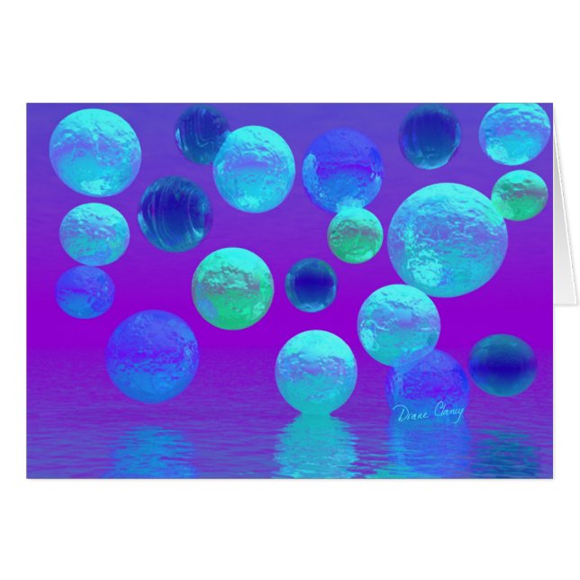 Violet Mist - Cyan and Purple Abstract Light (Front Horizontal)