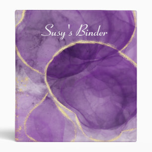 Violet moderne de l'encre d'alcool avec Classeur o