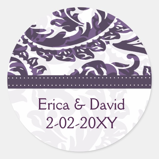 violet Monogram label (Front)