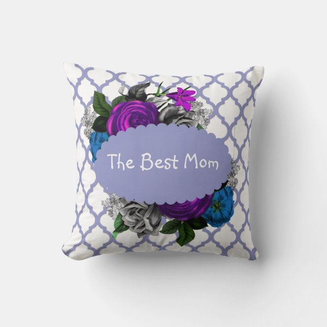 Violet Mothers Day Pillow (Front)