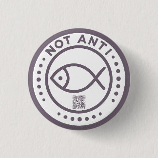 Violet NotAntiFish badge 1 Inch Round Button