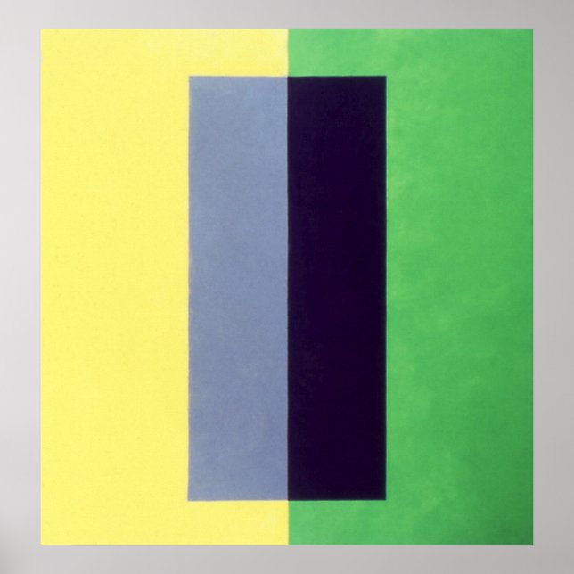 violet on yellow over green poster (Front)
