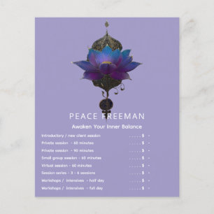 VIOLET ORACLE MYSTICAL LOTUS EMBLEM FLYER