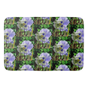 VIOLET PANSY BATH MAT