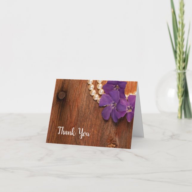 Violet Pervent de grange bois Bridesmaid Merci (Devant)