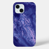 Violet Pink Acrylic Pouring Abstract Fluid Art