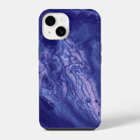 Violet Pink Acrylic Pouring Abstract Fluid Art