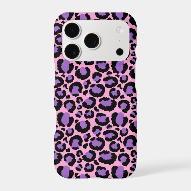 Violet Pink Cheetah Leopard Pattern Animal Lover (Back)
