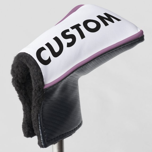VIOLET Piping Custom Golf Putter Headcover Blank (3/4 Front)