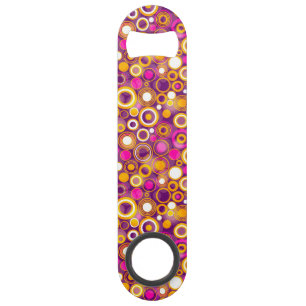 Violet Polka Dot Pattern Bar Key