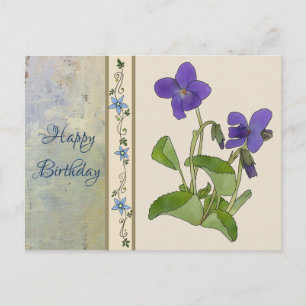 violet postcard