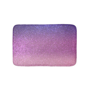 Violet Princess Blush Pink Triple Glitter Bath Mat