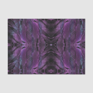 Violet Purple blue black feather texture abstract Tissue Paper
