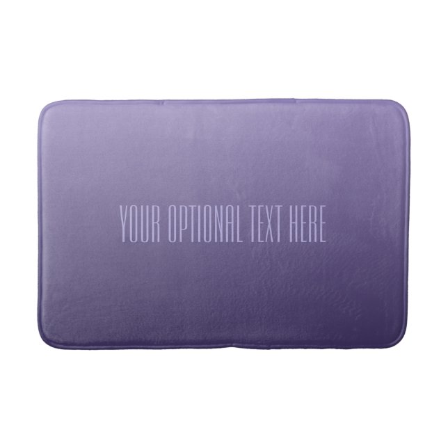 Violet Purple Gradient custom text bath mats (Front)