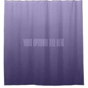 Violet Purple Gradient custom text shower curtain