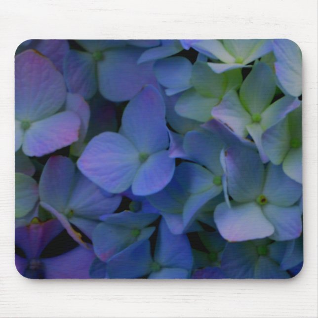 Violet purple hydrangeas mouse pad (Front)