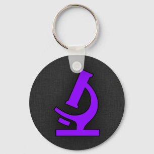 Violet Purple Microscope Keychain
