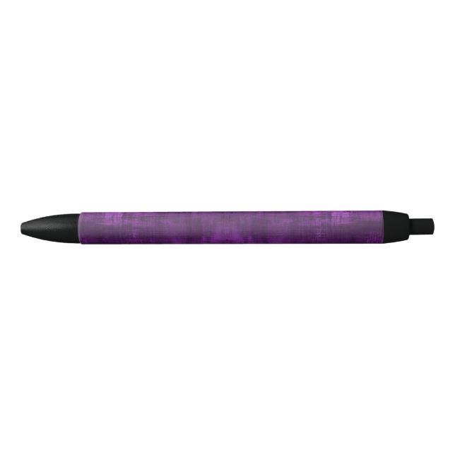 Violet Purple Satin look Black Ink Pen (Front)