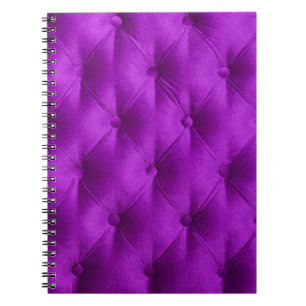 Violet purple velvet capitone textile background, notebook