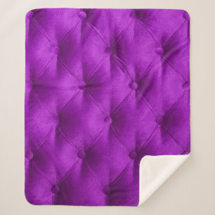Violet purple velvet capitone textile background,  sherpa blanket