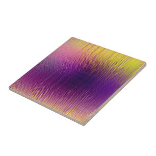 Violet Radio Waves Tile