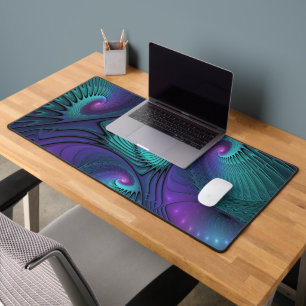 Violet rencontre Turquoise moderne art fractal abs