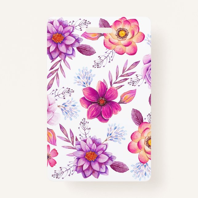 Violet rose badge (Front)