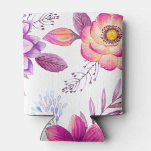Violet rose can cooler