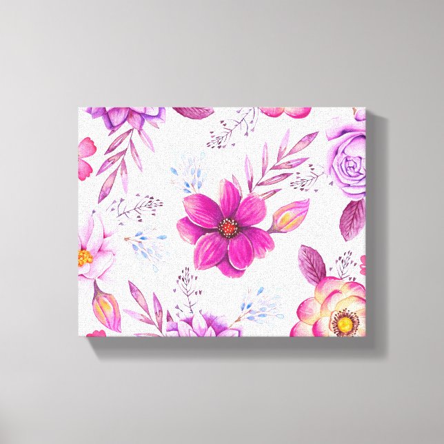 Violet rose canvas print (Front)