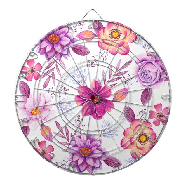 Violet rose dartboard (Front)